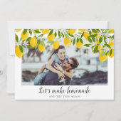 Invitation Faisons de la limonade Changez la date Photo (Devant)