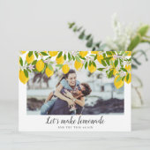 Invitation Faisons de la limonade Changez la date Photo (Debout devant)