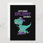 Invitation Faisons de l'épilepsie Épilepsie Épilepsie Épileps (Devant / Derrière)