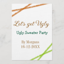Faisons de Noël un Partyorange de pull moche