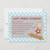 Invitation Faisons des cookies (Devant)