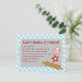 Invitation Faisons des cookies (Debout devant)