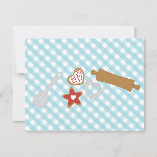 Invitation Faisons des cookies (Dos)