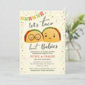 Invitation Faisons des Tacos pour Bébés Fête de Naissance Mix (Debout devant)