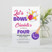 Invitation Faisons du Bowling Anniversaire Bowling Enfants (Debout devant)