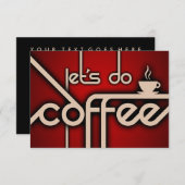 Invitation faisons du café (Devant / Derrière)