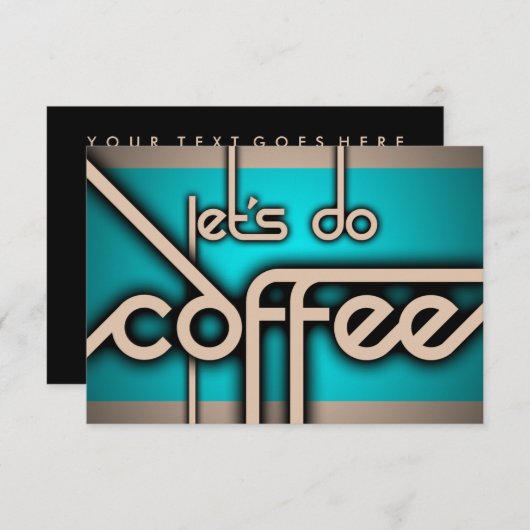 Invitation faisons du café ! (Devant / Derrière)