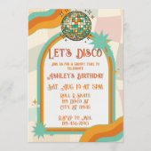 Invitation Faisons du disco, Anniversaire Rétro (Devant)