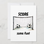 Invitation Faisons du foot à Six Fête d'anniversaire de 6 ans (Dos)