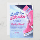 Invitation Faisons du Skate - Venez Skater - Fête d'Hiver sur (Devant)