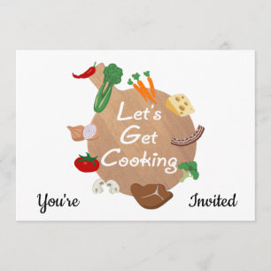 Invitation Faisons-en un tableau de coupure des Cuisines