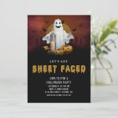 Invitation Faisons face à la fête d'Halloween (Debout devant)