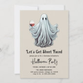 Invitation Faisons face à la fête d'Halloween adulte (Devant)