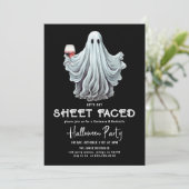 Invitation Faisons face à la fête d'Halloween adulte (Debout devant)