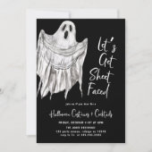 Invitation Faisons face à la fête d'Halloween adulte (Devant)