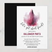 Invitation Faisons face à la feuille Adult Halloween Fantôme  (Devant / Derrière)