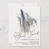 Invitation Faisons face à la feuille, Ghost Martini Halloween (Devant)