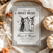 Invitation Faisons face à une fête d’Halloween pour adultes a