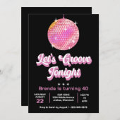 Invitation Faisons Groove Ce Soir les années 70 Thème N'Impor (Devant / Derrière)