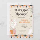 Invitation Faisons Halloween Mignon Anniversaire Fête (Devant)