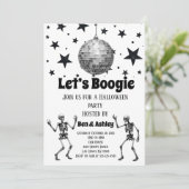 Invitation Faisons la danse Boogie Boule disco Halloween (Debout devant)
