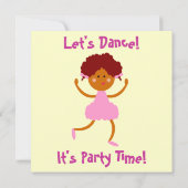 Invitation Faisons la danse ~ C'est le temps de la fête~Parti (Dos)