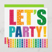 Invitation Faisons la fête ! (Devant / Derrière)