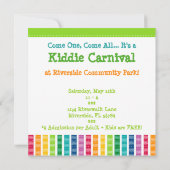 Invitation Faisons la fête ! (Dos)