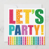 Invitation Faisons la fête ! (Devant)