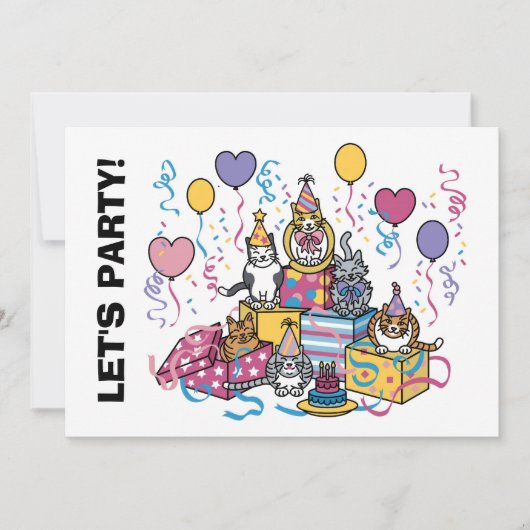 Invitation Faisons la fête ! (Devant)