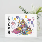 Invitation Faisons la fête ! (Debout devant)