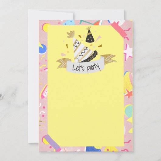 Invitation Faisons la fête (Devant)