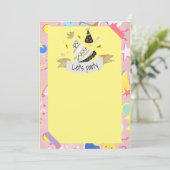 Invitation Faisons la fête (Debout devant)