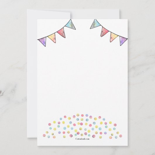 Invitation Faisons la fête (Dos)