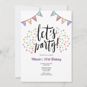 Invitation Faisons la fête