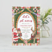 Invitation Faisons la fête à Noël (Debout devant)