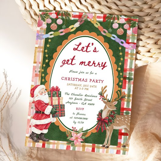 Invitation Faisons la fête à Noël