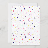Invitation Faisons la fête, anniversaire de chien (Dos)