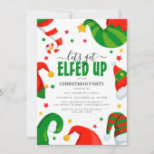 Invitation Faisons la fête avec les elfes | Fête de Noël (Devant)