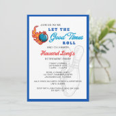 Invitation Faisons la fête Bowling Party (Debout devant)