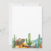 Invitation Faisons la Fête Cactus Aquarelle Enterrement de Vi (Dos)