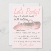 Invitation Faisons la fête ! Chaussure de ballet Ballerina de (Devant)