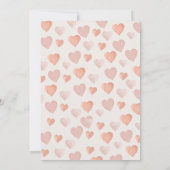 Invitation Faisons la fête Coeur d'amour d'anniversaire Invit (Dos)