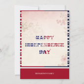 Invitation Faisons la fête comme c'est Shabby Chic 1776 4 jui (Dos)