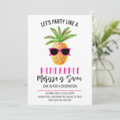 Invitation Faisons la fête comme une fête d'anniversaire de f (Debout devant)