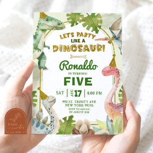 Invitation Faisons la fête comme une fête d'anniversaire de g
