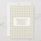 Invitation Faisons la Fête de Golf pour Bébé Garçon (Dos)