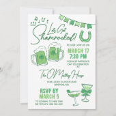 Invitation Faisons la Fête de la Saint-Patrick Soyons Shamroc (Devant)