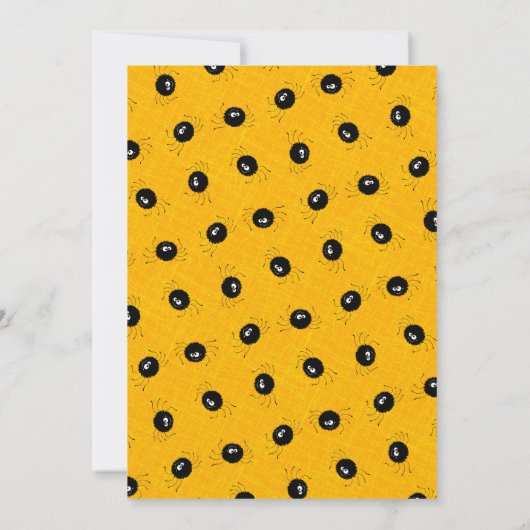 Invitation Faisons la fête d'Halloween (Dos)