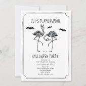 Invitation Faisons la fête d'Halloween de Flaminghoul (Devant)